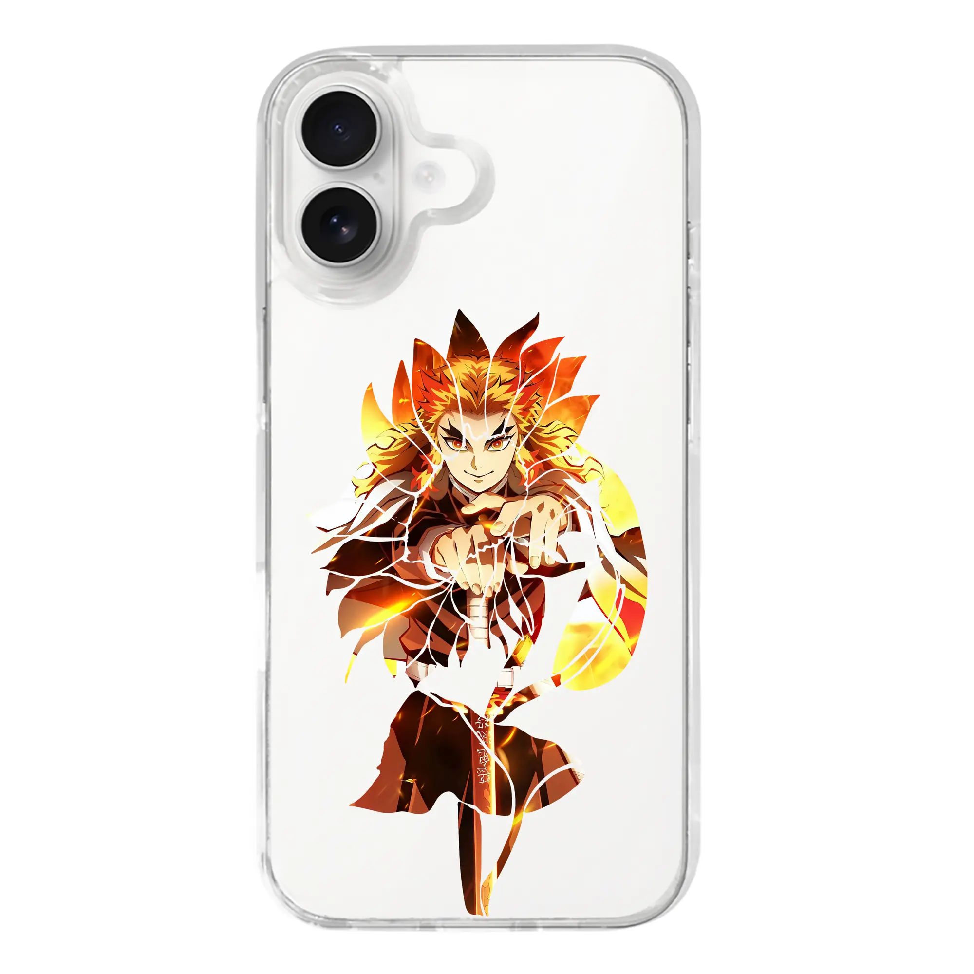 鬼滅の刃 グッズ,煉獄 杏寿郎 - iPhone 17シリーズ 透明スマホケース – 薄型・耐衝撃・精密フィット保護カバー